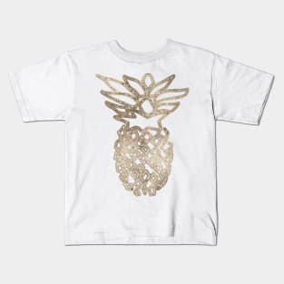 Golden pineapple Kids T-Shirt